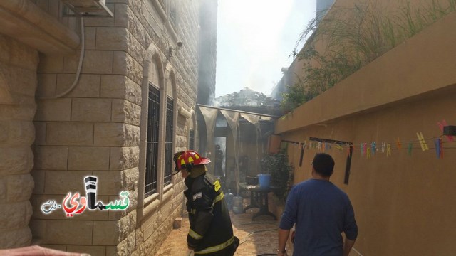 كفر قاسم : اندلاع حريق بأحد البيوت شمالي المدينة بدون اصابات